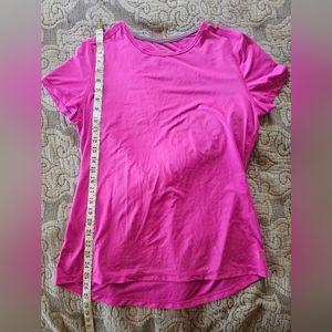Danskin now pink purple size 12-14 sports top quick dry.